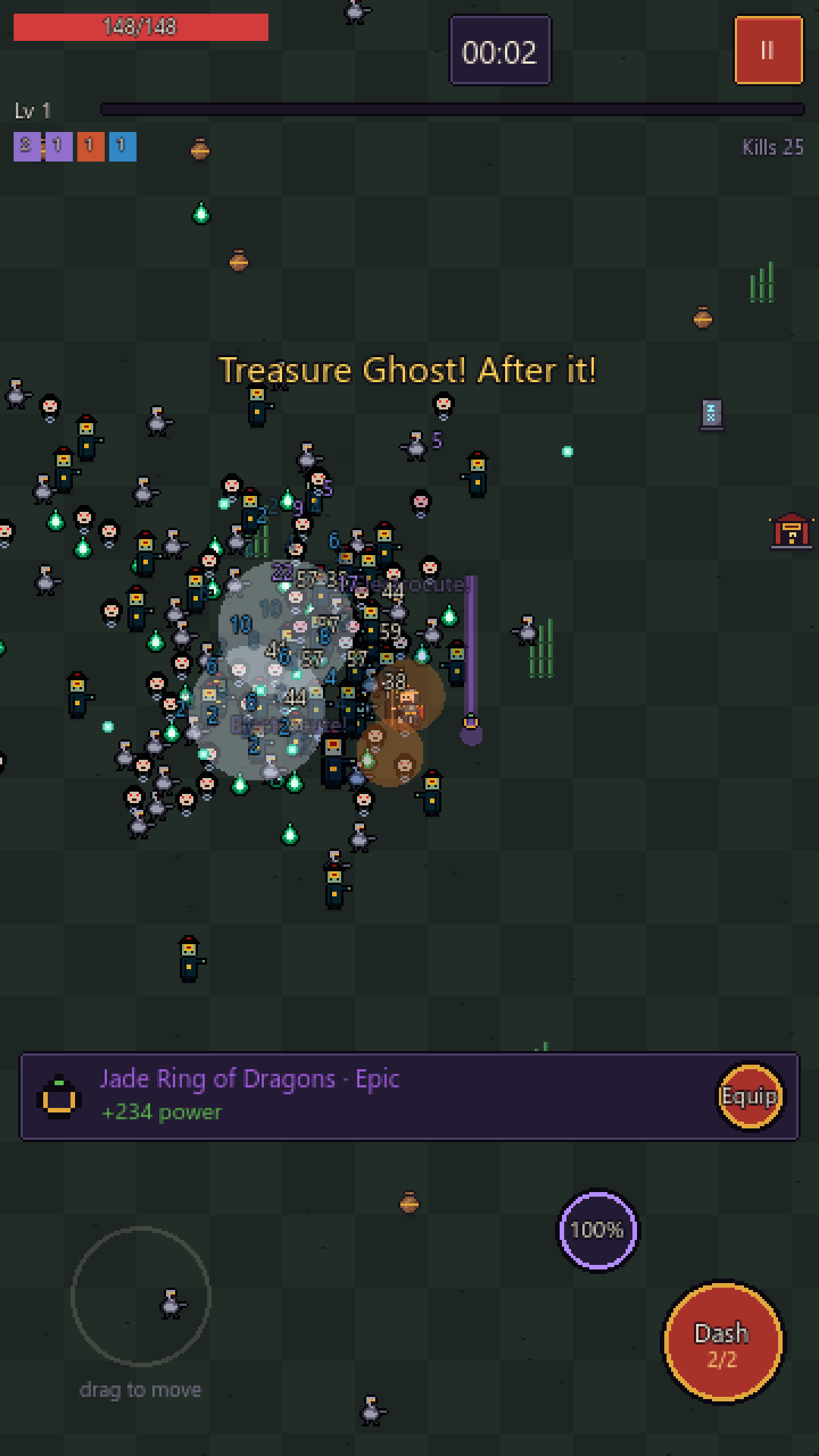 Battle: surviving a horde of demons